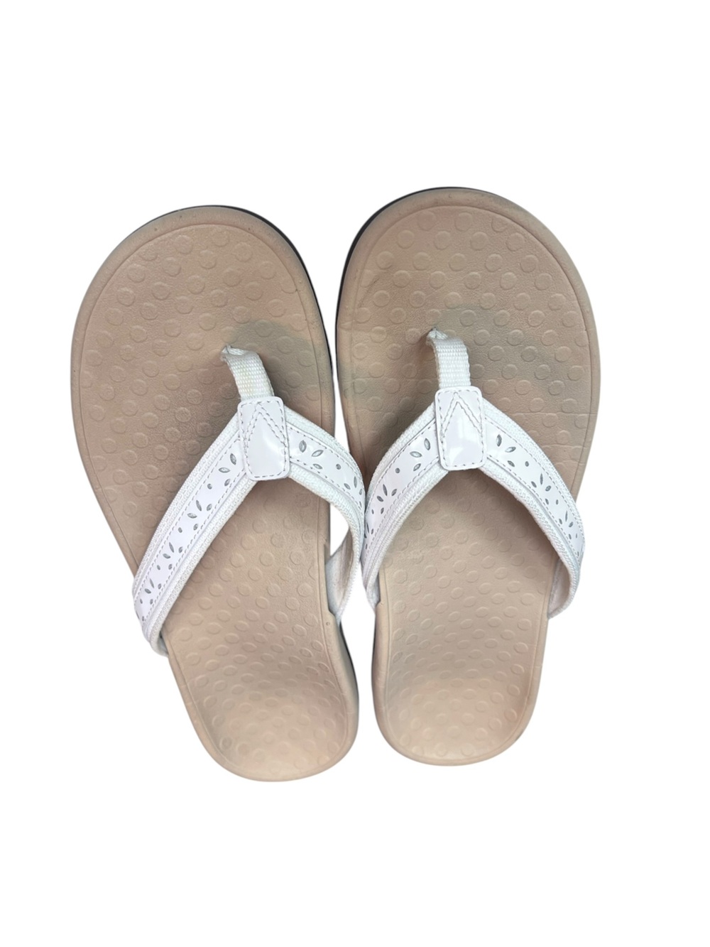 Vionic Tide Casandra White Leather Sandal Flip Flop Women 10 - Picture 9 of 9